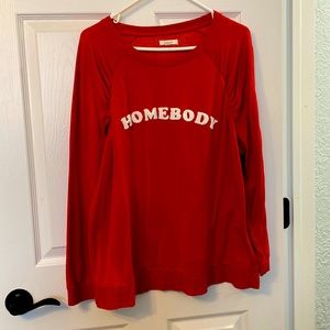 Red homebody sweatshirt